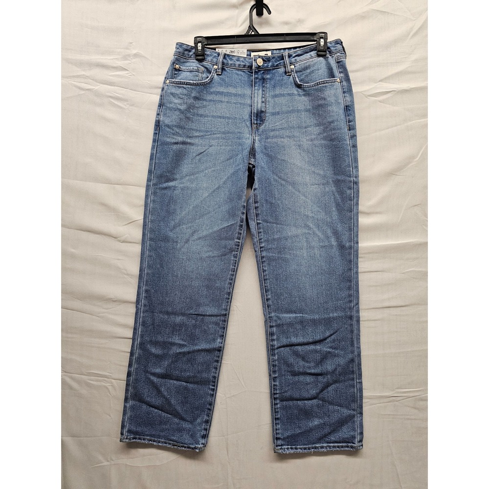 Seven7‎ Womens Loose Straight High Rise Jeans Blue Cotton Blend Casual Size 10